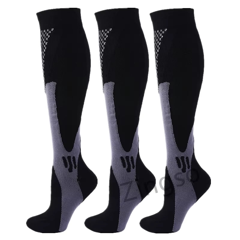 3/6/7 Pairs Compression Socks Women Men 30 Mmhg Comfortable anti Fatigue Athletic Nylon Medical Nursing Sport Running Stockings