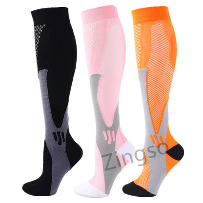 3/6/7 Pairs Compression Socks Women Men 30 Mmhg Comfortable anti Fatigue Athletic Nylon Medical Nursing Sport Running Stockings